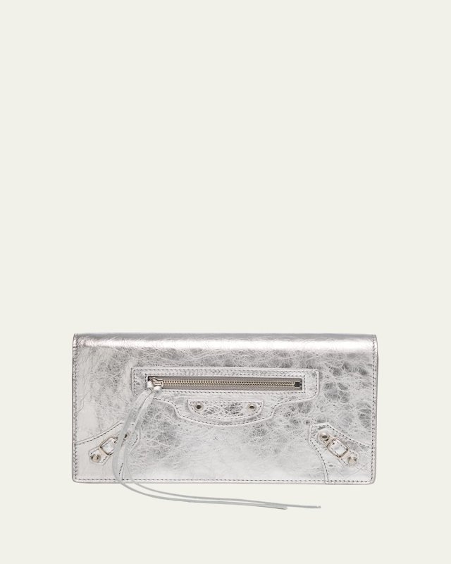 Le City Metallic Leather Wallet